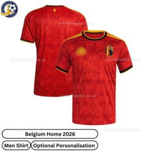 Belgium Home Men Football Shirt 2026-over view