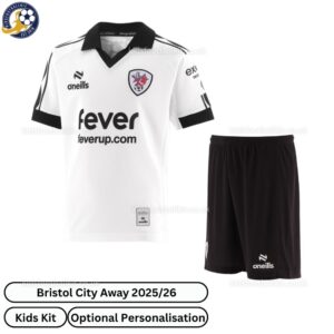 Bristol City Away Kids Football Kit 25_26-front view