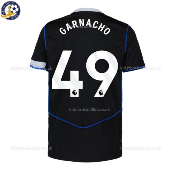 Chelsea GARNACHO 49 Third 25 26 Men Football Shirt -back view