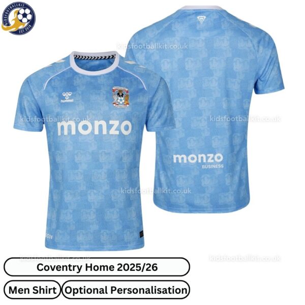 Coventry Home Men Football Shirt 25_26-over view