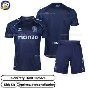 Coventry Third Kids Football Kit 25_26-over view