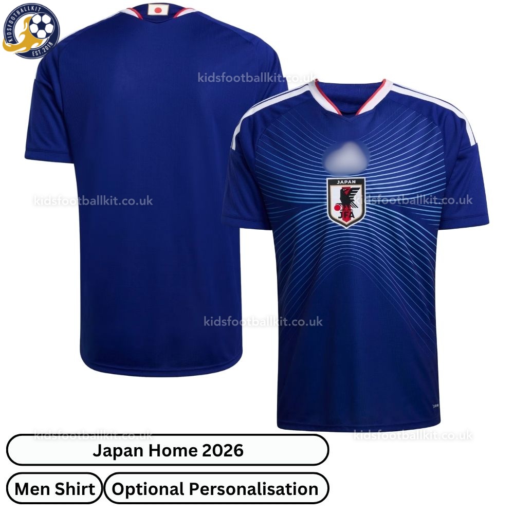 Japan World Cup 2026 Home Men Football Shirt - kidsfootballkit.co.uk