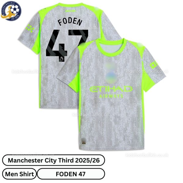 Manchester City Third Men Football Shirt 25_26-overview-FODEN 47