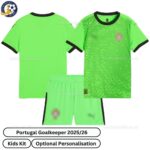 Portugal Goalkeeper Kids football kit 25_26-overview-green