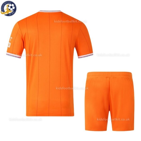 Rangers Fourth Kids Football Kit 25_26-back view