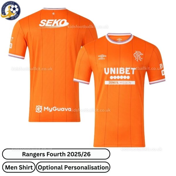 Rangers Fourth Men Football Shirt 25_26-over view