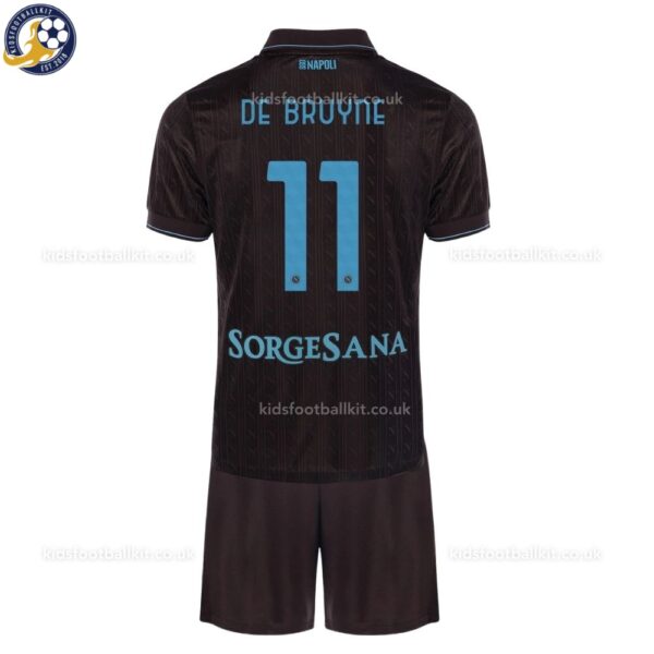 SSC Napoli DE BRUYNE 11 Third 25 26 Kids Football Kit