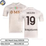 SSC Napoli HØJLUND 19 Away Men Football Shirt 25_26- overview
