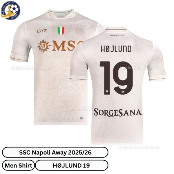 SSC Napoli HØJLUND 19 Away Men Football Shirt 25_26- overview
