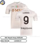 SSC Napoli LUKAKU 9 Away Men Football Shirt 25_26- overview