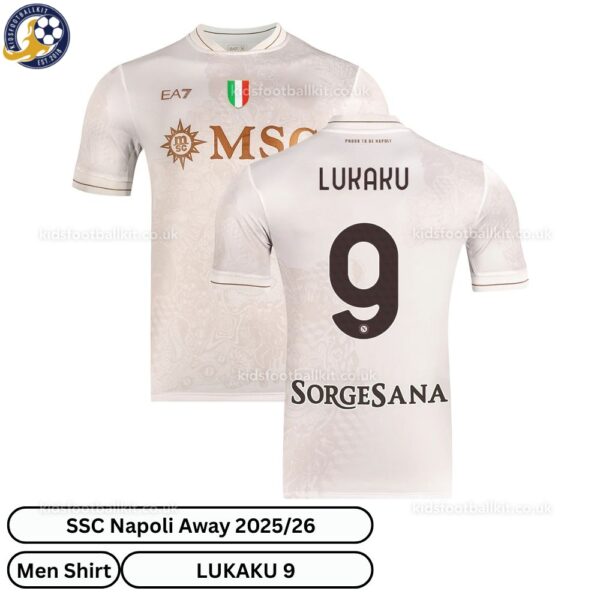 SSC Napoli LUKAKU 9 Away Men Football Shirt 25_26- overview