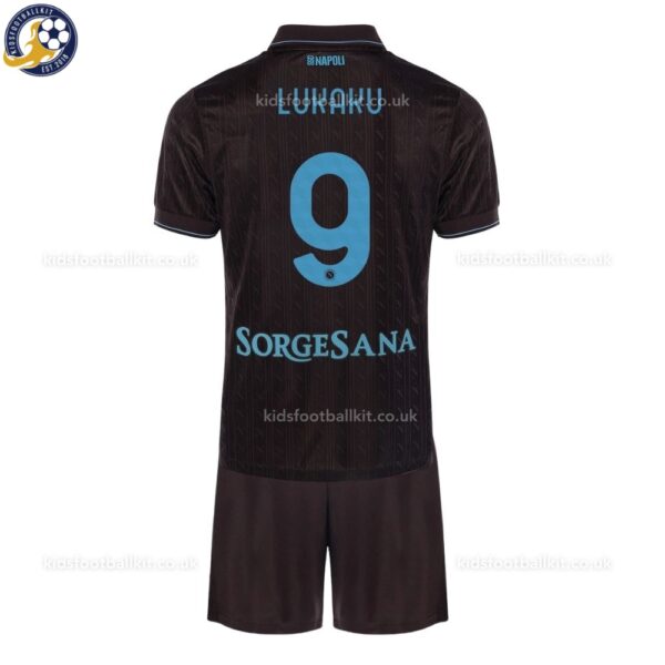 SSC Napoli LUKAKU 9 Third 25 26 Kids Football Kit
