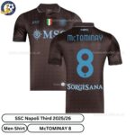 SSC Napoli MCTOMINAY 8 Third 25 26 Men Football Shirt-over view