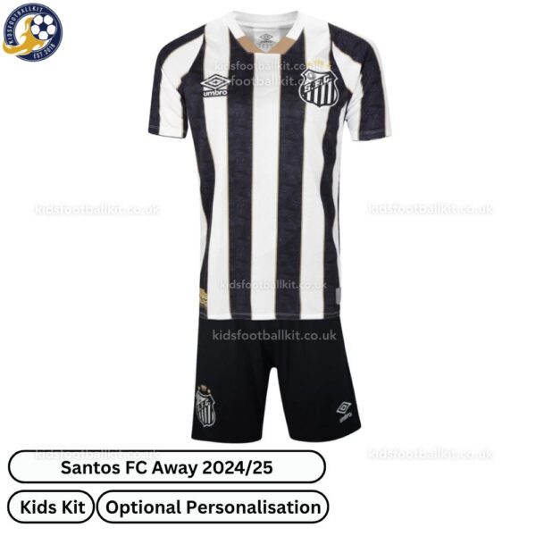 Santos FC Away Kids Football Kit 2024_25 (No Socks)
