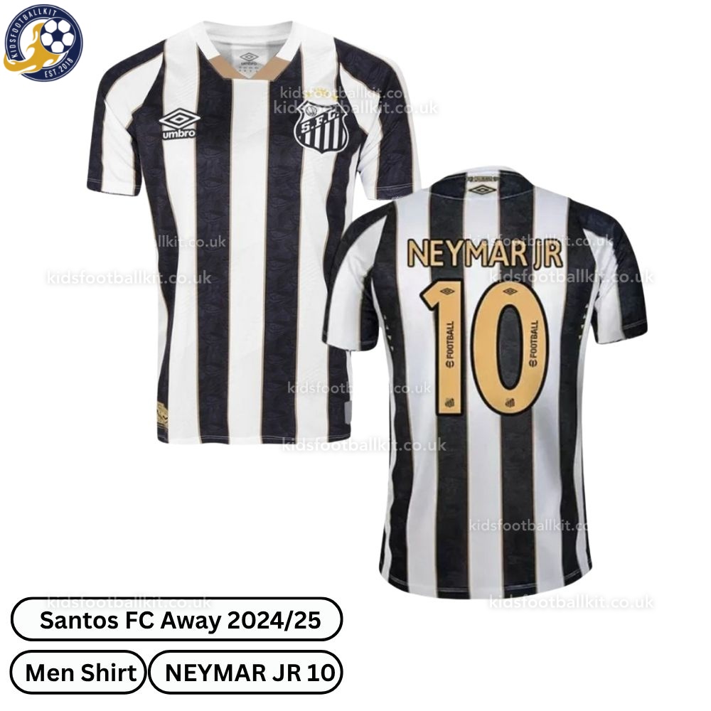 Santos Fc - Neymar Jr 10 Away Men Shirt 24/25 | Birthday Gift