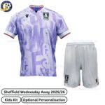 Sheffield Wednesday Away Kids Football Kit 25_26-front view