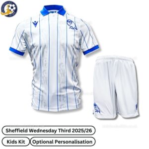 Sheffield Wednesday Third Kids Football Kit 25_26-front view
