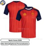 Spain Home Men Football Shirt 2026-over view