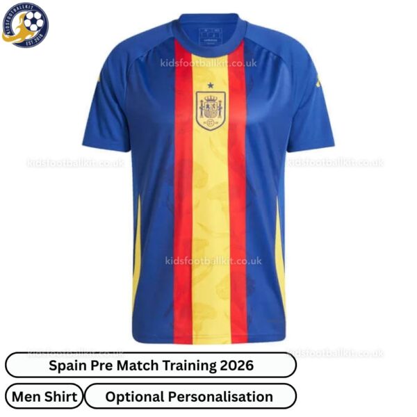 Spain Pre Match Training Men Football Shirt 2026 - front view