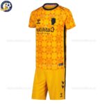 Sunderland Goalkeeper Kids Football Kit 25_26-front view - orange