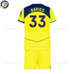 Tottenham DAVIES 33 Third 25 26 Kids Football Kit