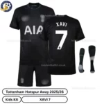 kfk_Tottenham-Hotspur-Away-Kids-Football-Kit-2025_26-XAVI-7-over-view-with-socks-r