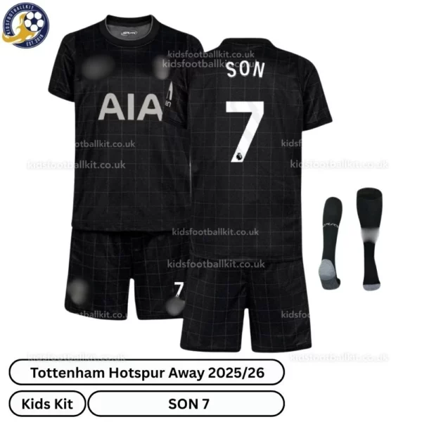 kfk_Tottenham-Hotspur-Away-Kids-Football-Kit-2025_26-–-SON-7-over-view-with-socks-r