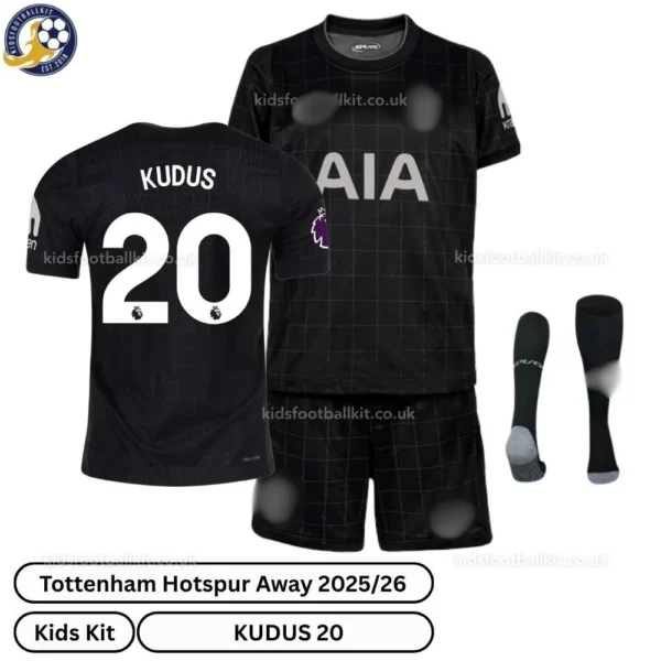 kfk_Tottenham-Hotspur-Away-Kids-Football-Kit-25_26-KUDUS-20-overview-with-socks-r
