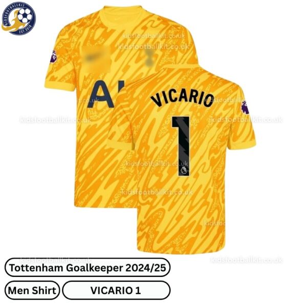 kfk_Tottenham Hotspur Goalkeeper Men Football Shirt 2024_25 – VICARIO 1
