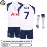 kfk_Tottenham-Hotspur-Home-Kids-Football-Kit-2025_26-–-SON-7-over-view-with-socks-r