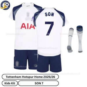 kfk_Tottenham-Hotspur-Home-Kids-Football-Kit-2025_26-–-SON-7-over-view-with-socks-r