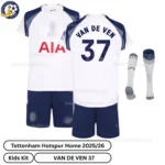 kfk_Tottenham-Hotspur-Home-Kids-Football-Kit-2025_26-–-VAN-DE-VEN-37-over-view-with-socks-r