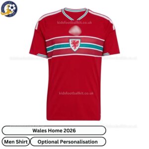Wales Home Men Football Shirt 2026 - front view