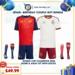 spain home and away kids kit 2026