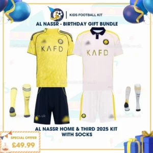 Al Nassr home & third a Kids Football Kit 25_26 - birthday