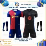 Barcelona home & away kids football kit 24_25 with socks - birthday
