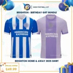 Brighton Home & Away Men Football Shirt 25_26 - birthday