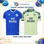 Cardiff home & away men football shirt 25_26 - birthday