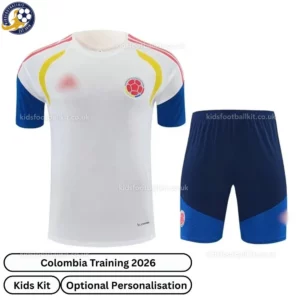 Colombia Training Kids Kit 2026-front view-white