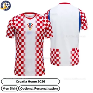 Croatia Home Men Shirt 2026-over view