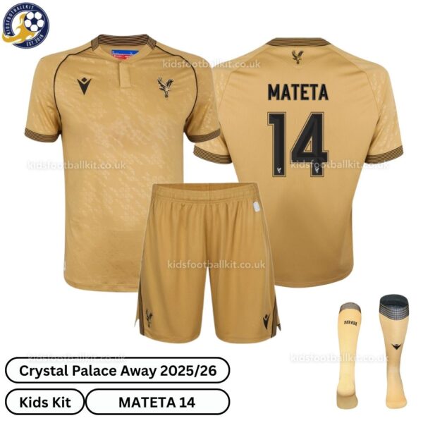 Crystal Palace Away Kids Football Kit 25_26-MATETA 14-over view with socks