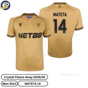 Crystal Palace Away Men Football Shirt 25_26-MATETA 14-over view