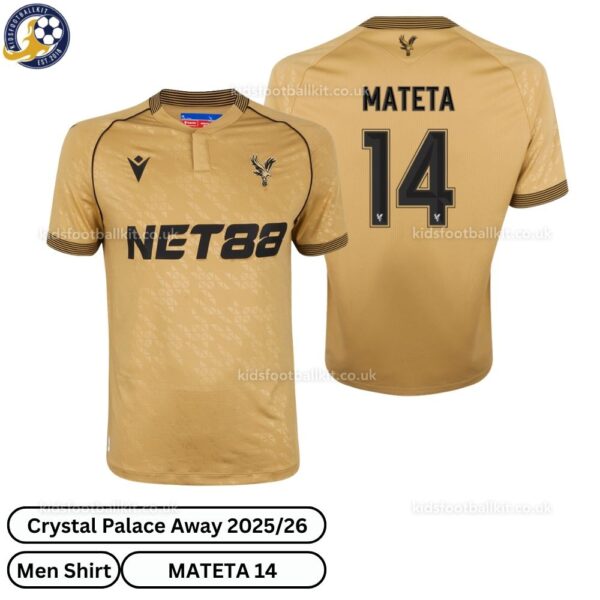Crystal Palace Away Men Football Shirt 25_26-MATETA 14-over view