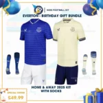 Everton home and away kids football kit 25_26 - birthday