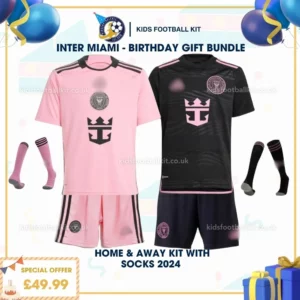Inter Miami Home & Away Kids Kit with socks 24_25 - birthday