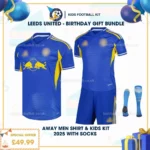 Leeds united away men shirt & kids kit 25_26 - birthday