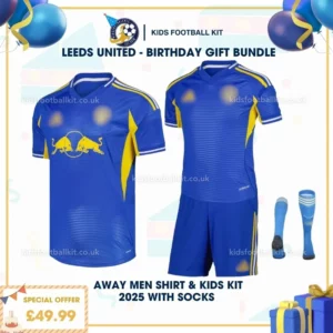 Leeds united away men shirt & kids kit 25_26 - birthday
