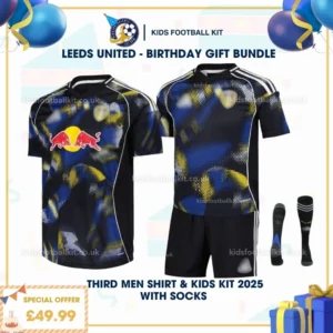 Leeds united third men shirt & kids kit 25_26 - birthday