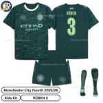 Manchester City Fourth Kids Kit 25_26-over view-RÚBEN 3-white neck