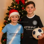 Manchester City Home & Away Kids Football Kit 25_26 _ HAALAND 9-image